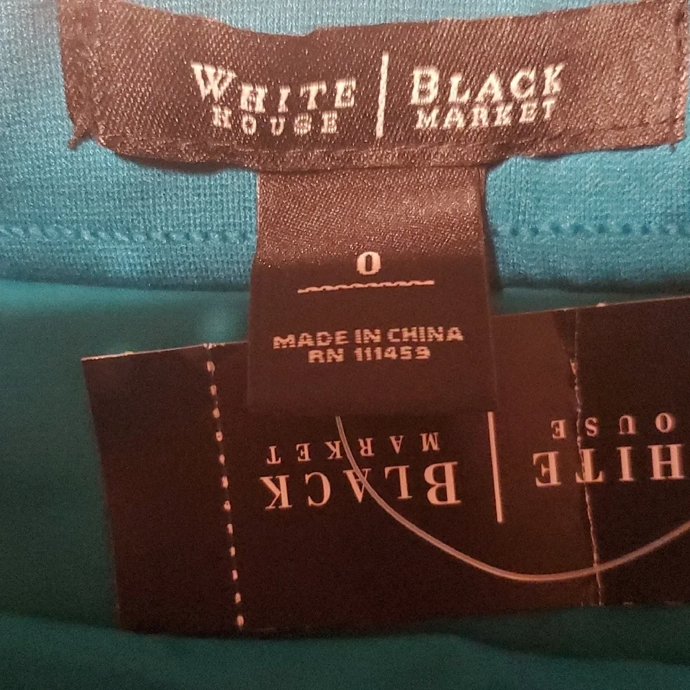 White House Black Market Teal Pencil Skirt